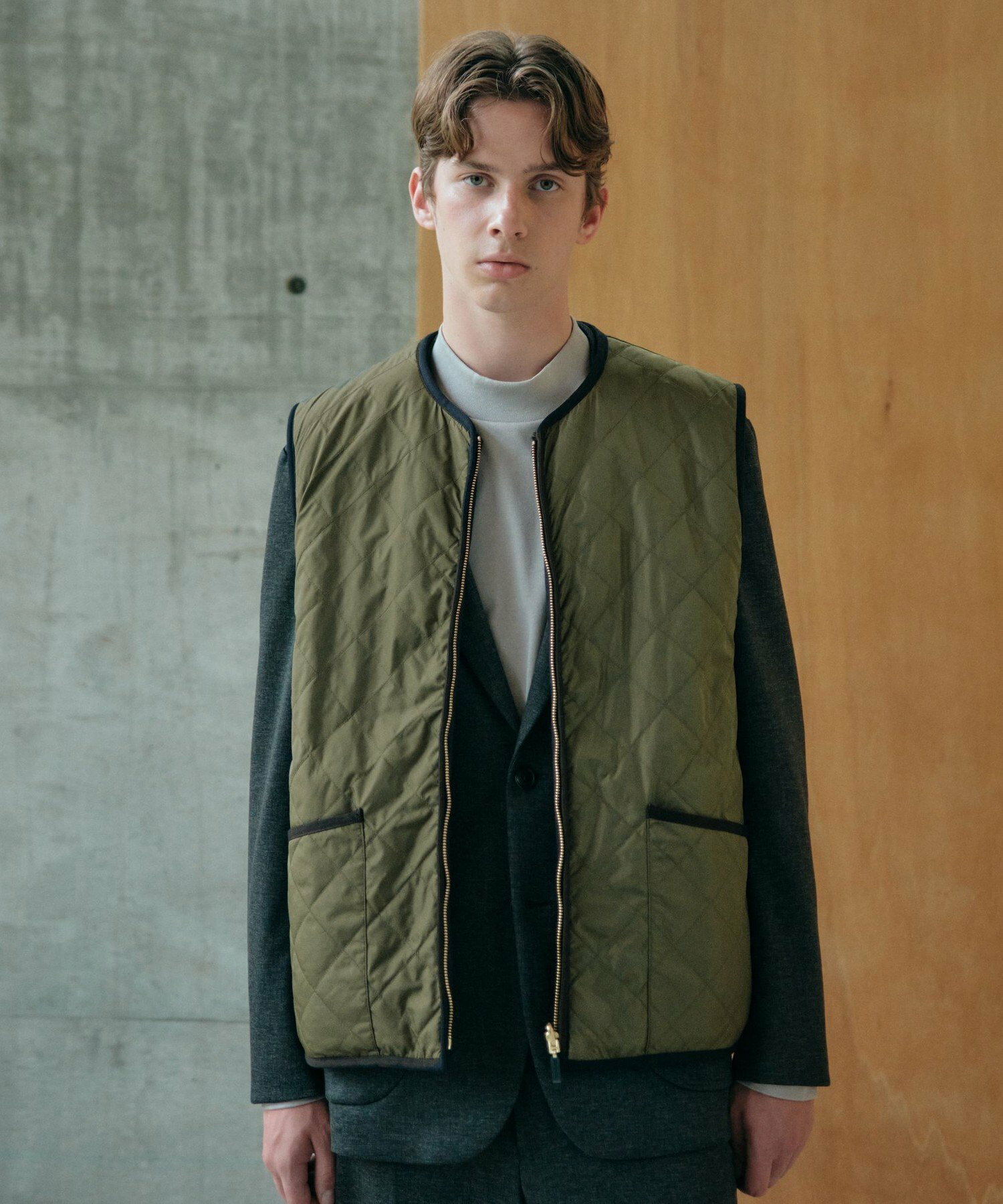 바버 Barbour x GLR 별주 리버서블 양털 양면 베스트 조끼 블랙 - 메인 이미지