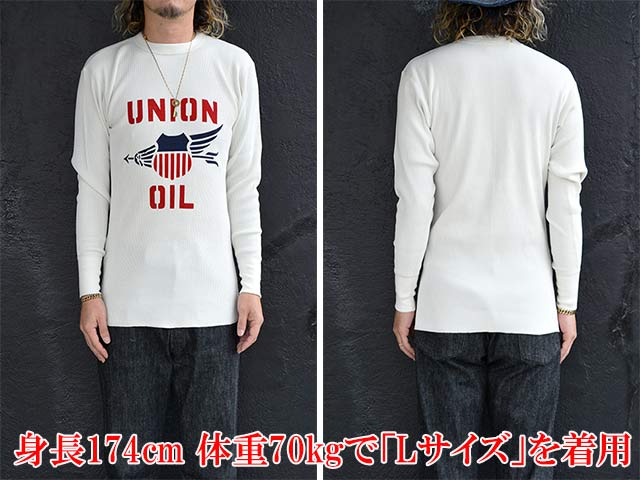 프리휠러스 UNION OIL 유니온 오일 빈티지 와플 써멀 긴팔 티셔츠 2435004 - 상세 이미지 4
