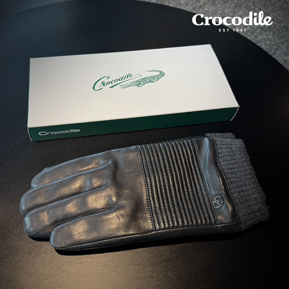 크로커다일 시보리 스마트 터치 남성 겨울 가죽 장갑 양가죽장갑