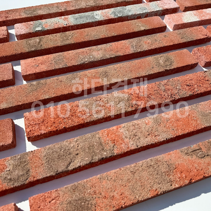 고벽돌 롱브릭타일 490x53x19T 적고벽돌타일 / 하다건재 고벽돌타일