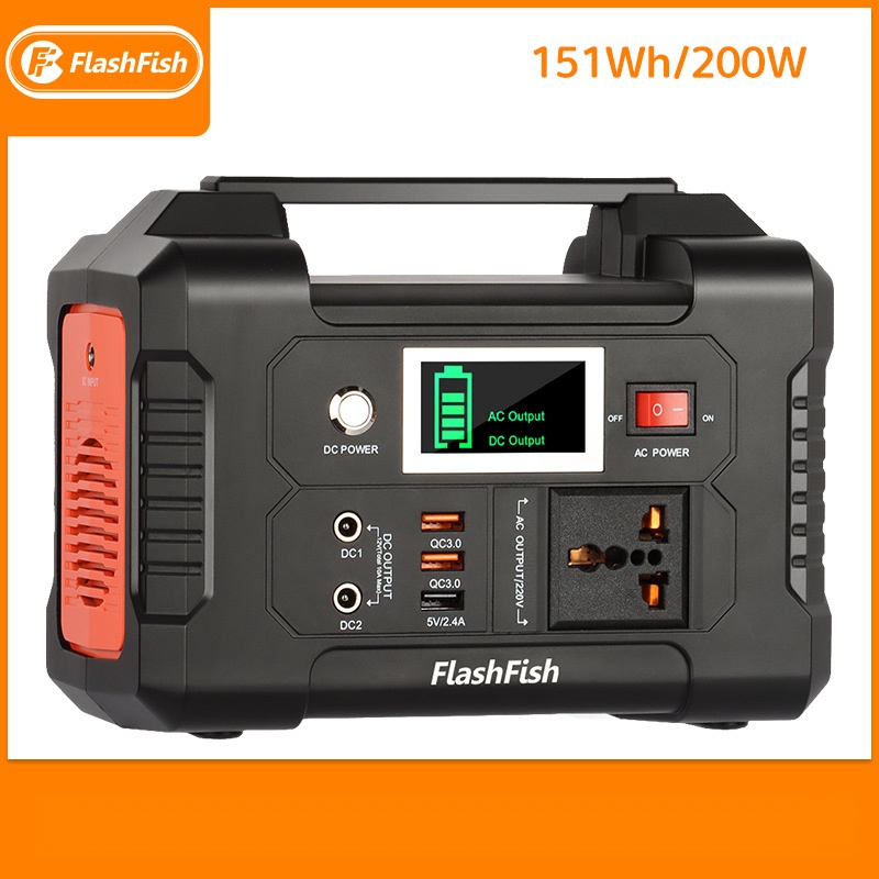 FlashFish 파워뱅크 220V 151wh 40000mAh 가정용 비상 전원 공급 장치 - 메인 이미지