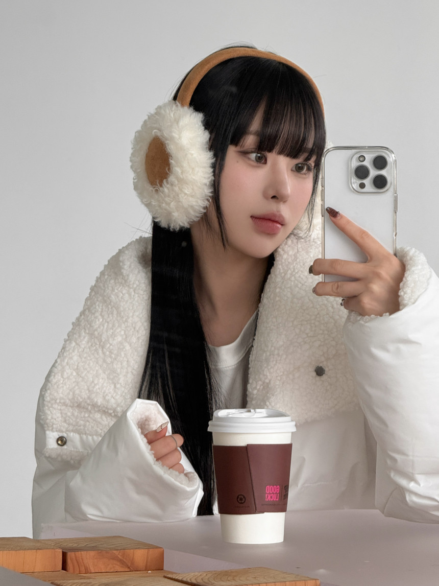 [귀여워요!] 에그푸들뽀글이어그라인이어머프귀마개4color 상세 이미지 16