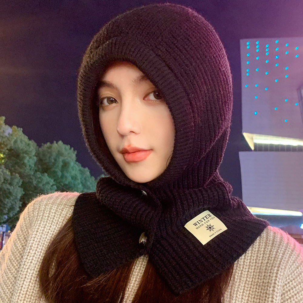 울 여성바라클라바 목토시 캐시미어 후드바바클라바 워머 골프 모자 방한 겨울 넥워머 바라클라바 이미지 7