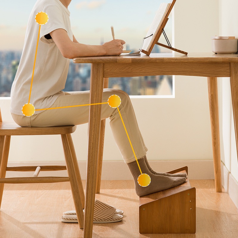 아이편해 발받침대 원목 사무실 발받침대 책상 의자 발받침대 Foot Stool - 상세 이미지 3