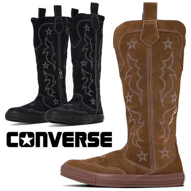 컨버스 CONVERSE 올스타 웨스턴부츠 ST Z 롱부츠 31313410 브라운 블랙 - 상품 이미지