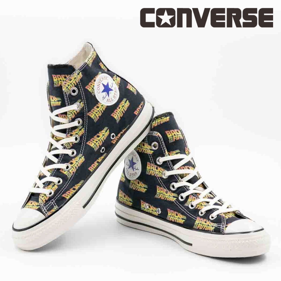 컨버스 CONVERSE 올스타 US 하이 백투더퓨처 31312620 블랙 화이트 - 상품 이미지