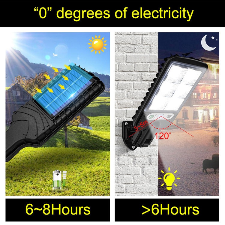 2200W 태양광 충전 LED 램프 무선리모컨 포함 풀세트 - 상세 이미지 3