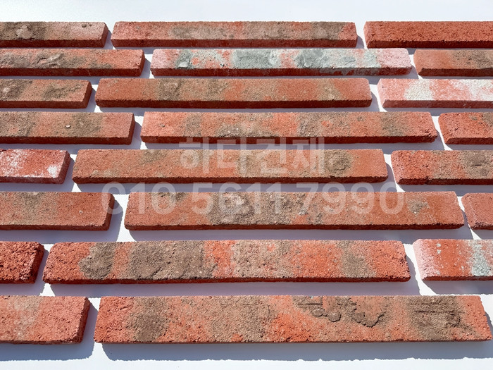 고벽돌 롱브릭타일 490x53x19T 적고벽돌타일 / 하다건재 고벽돌타일