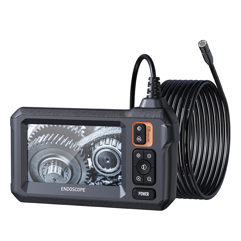 산업용 내시경 8mm HD 배관 디지털 보스코프 검사 카메라 4.3인치 IPS LCD 스크린 스네이크 카메라 - 상품 이미지