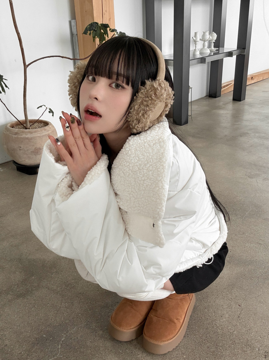 [귀여워요!] 에그푸들뽀글이어그라인이어머프귀마개4color 상세 이미지 32