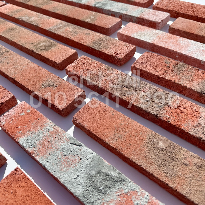 고벽돌 롱브릭타일 490x53x19T 적고벽돌타일 / 하다건재 고벽돌타일
