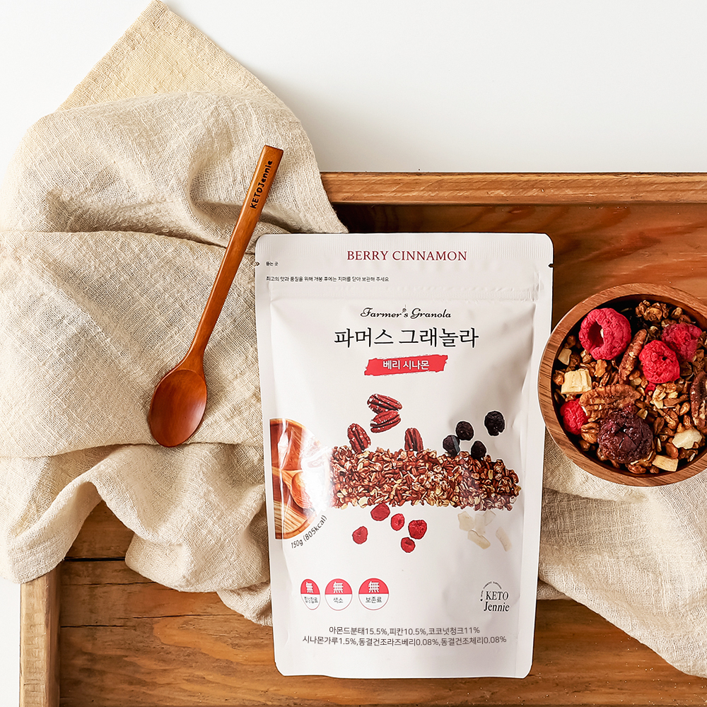 동결건조딸기,체리 베리시나몬 파머스그래놀라 귀리 견과 단백질 시리얼 - 상세 이미지 5
