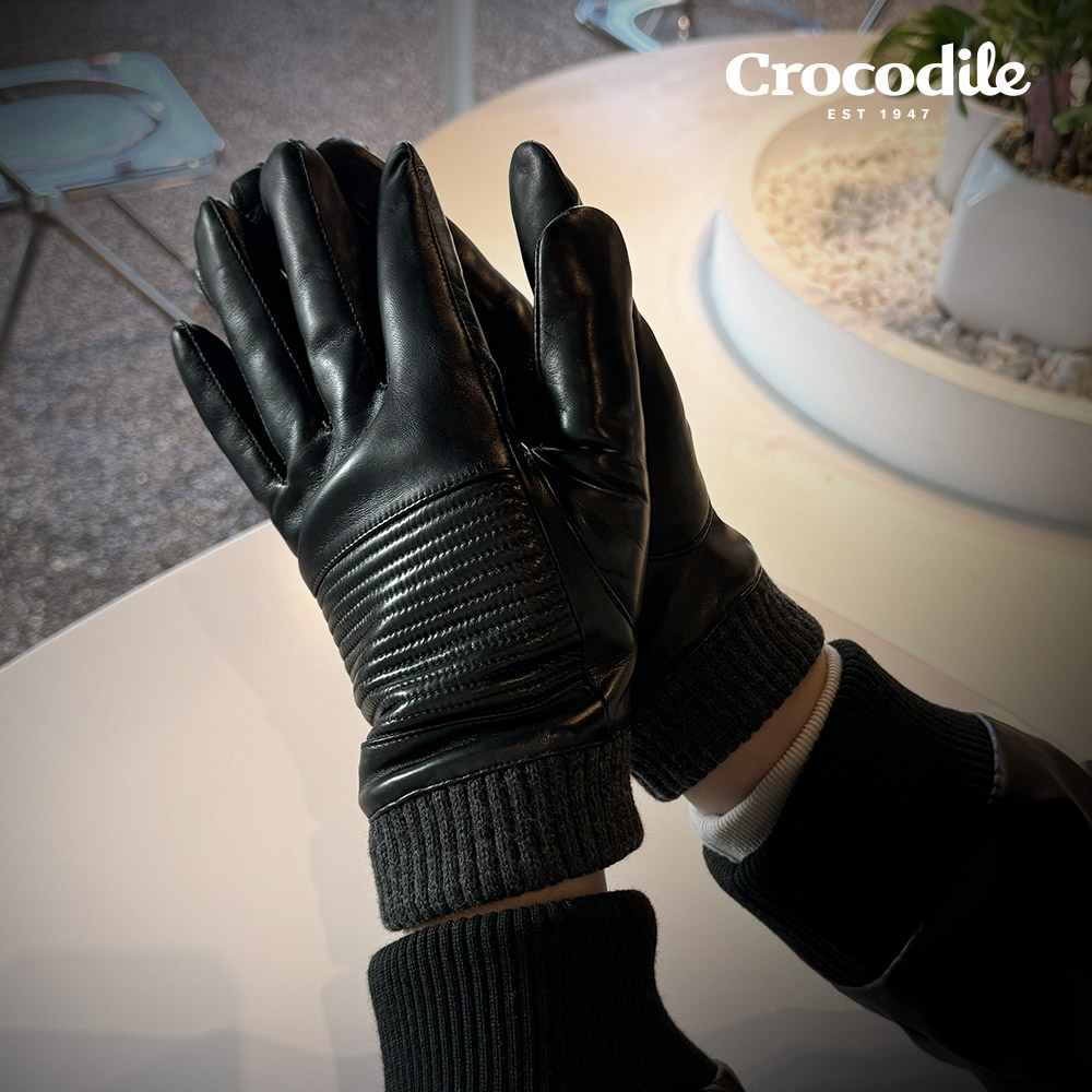 크로커다일 시보리 스마트 터치 남성 겨울 가죽 장갑 양가죽장갑