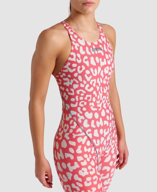 아레나 Swim Powerskin ST Next Open Back Leopard Skin - 상세 이미지 5