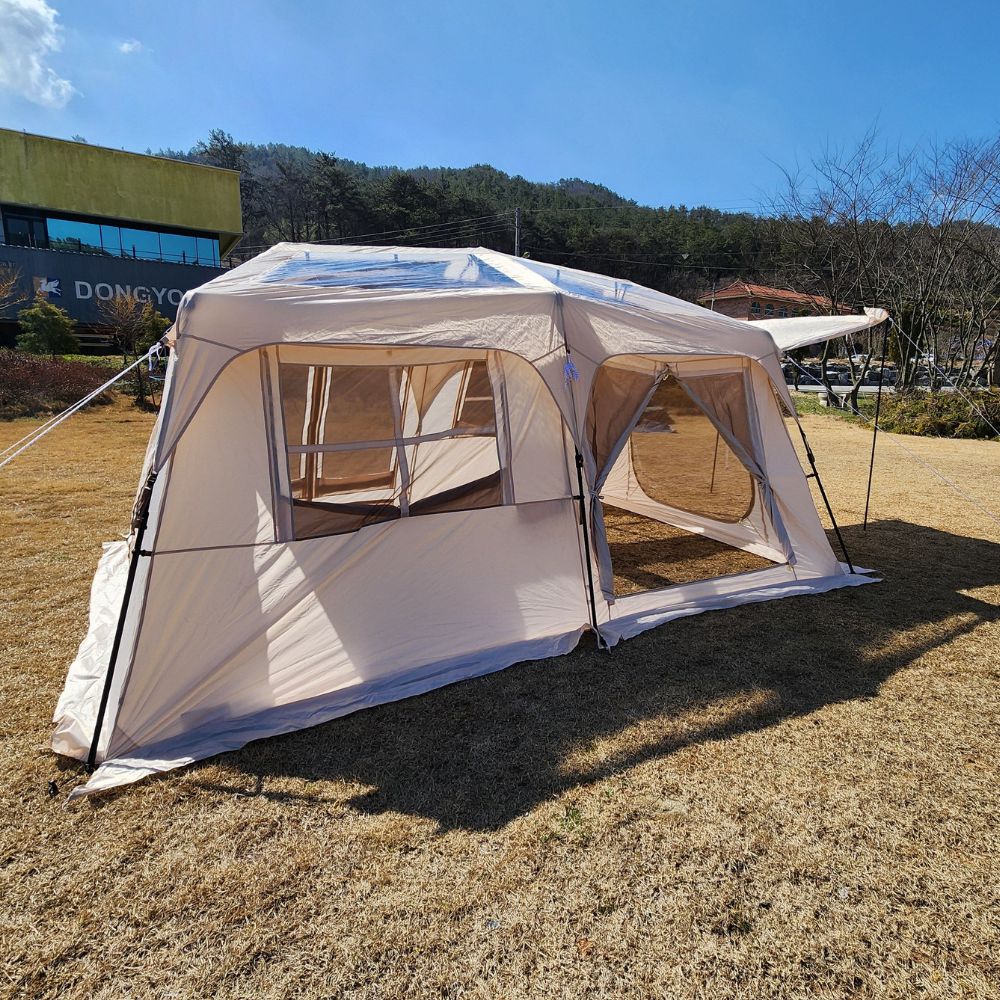 오패캐 420 본체 쉘터형 텐트형 아이보리 원터치 리빙쉘 사계절 가족 자동 오토