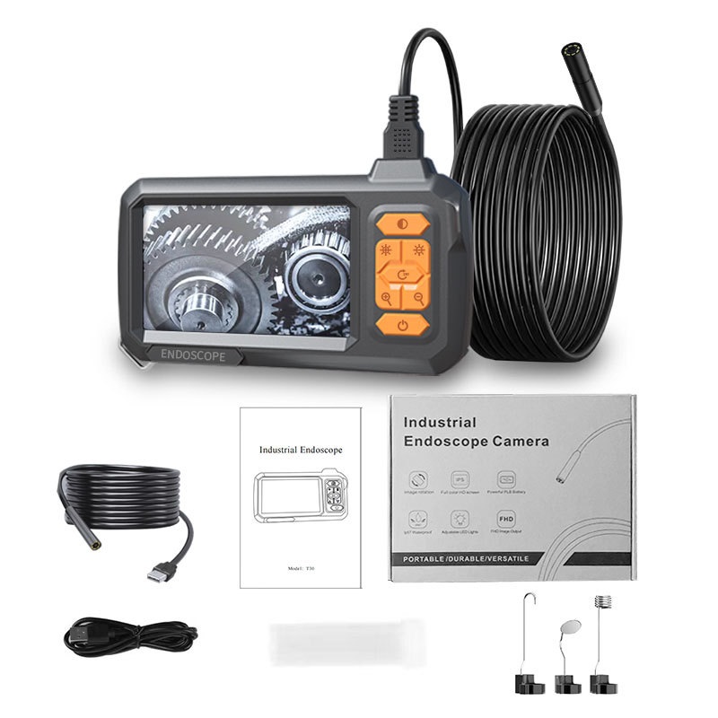 산업용 내시경 8mm HD 디지털 스코프 카메라 4.3인치 IPS LCD 스크린 - 상세 이미지 3