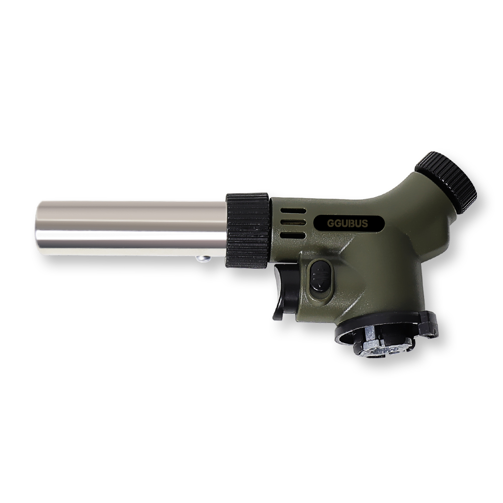 꾸버스 캠핑 요리용 가스 토치 액화방지 원터치 자동점화 휴대용 가정용 안전잠금