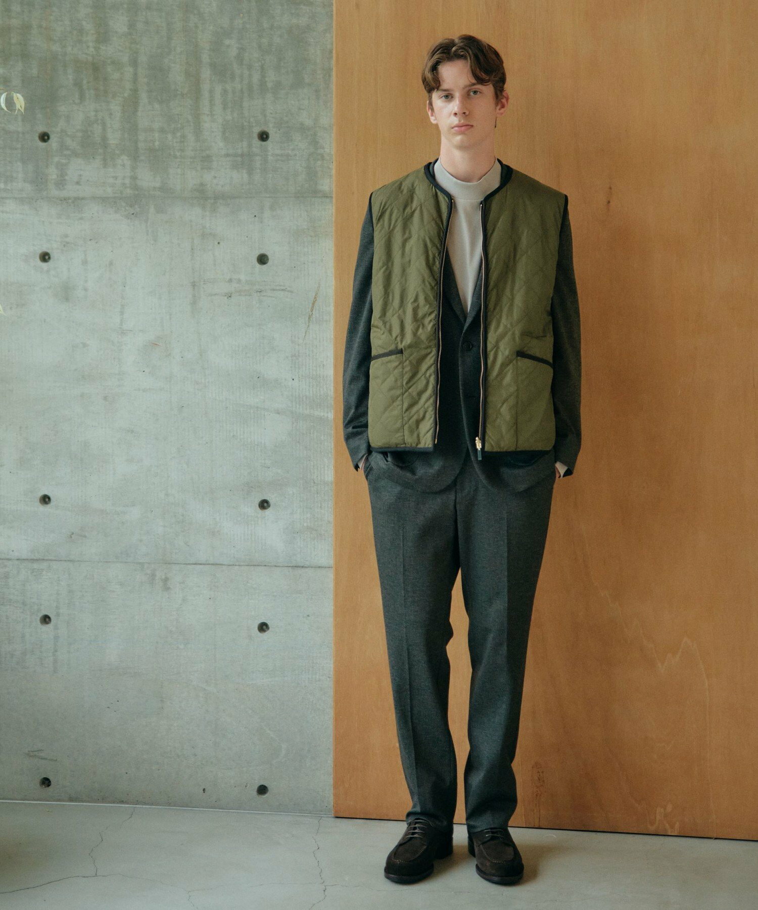 바버 Barbour x GLR 별주 리버서블 양털 양면 베스트 조끼 블랙 - 상세 이미지 2