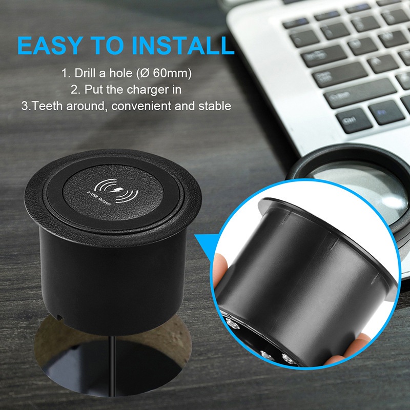 3 in 1 무선 충전기 USB 포트 2개 - 상세 이미지 3