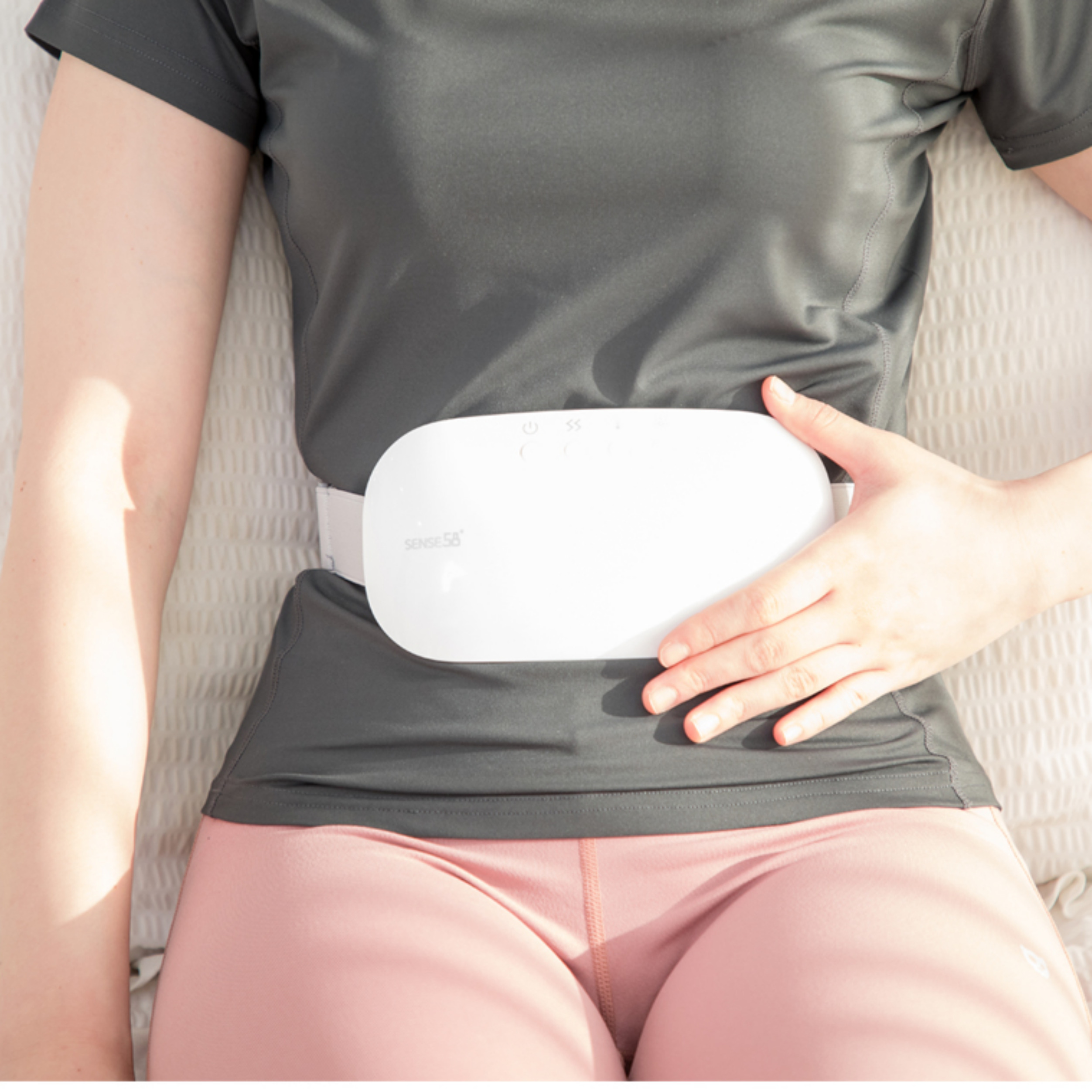 코어힐러 배찜질기 온열 복부 전기 찜질기 생리통 온 찜질 배 온열기