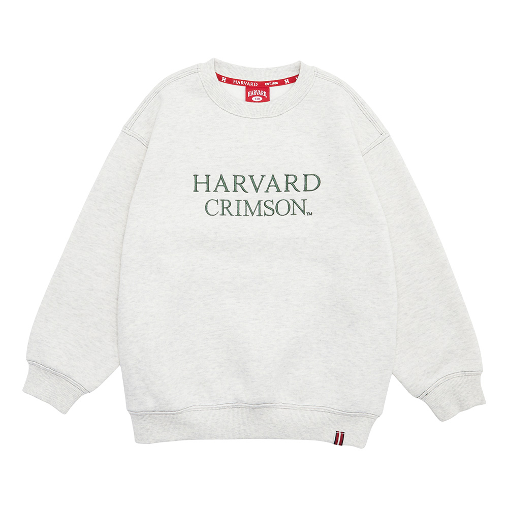 하버드키즈 스티치 배색 기모 맨투맨_B4W100 - 상세 이미지 4