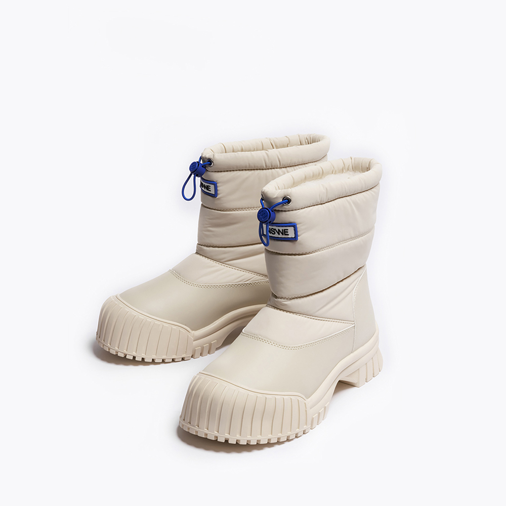 느쉐 룬드 방한화 양털 패딩 미들 부츠 7cm-NSW606SC - 상세 이미지 5