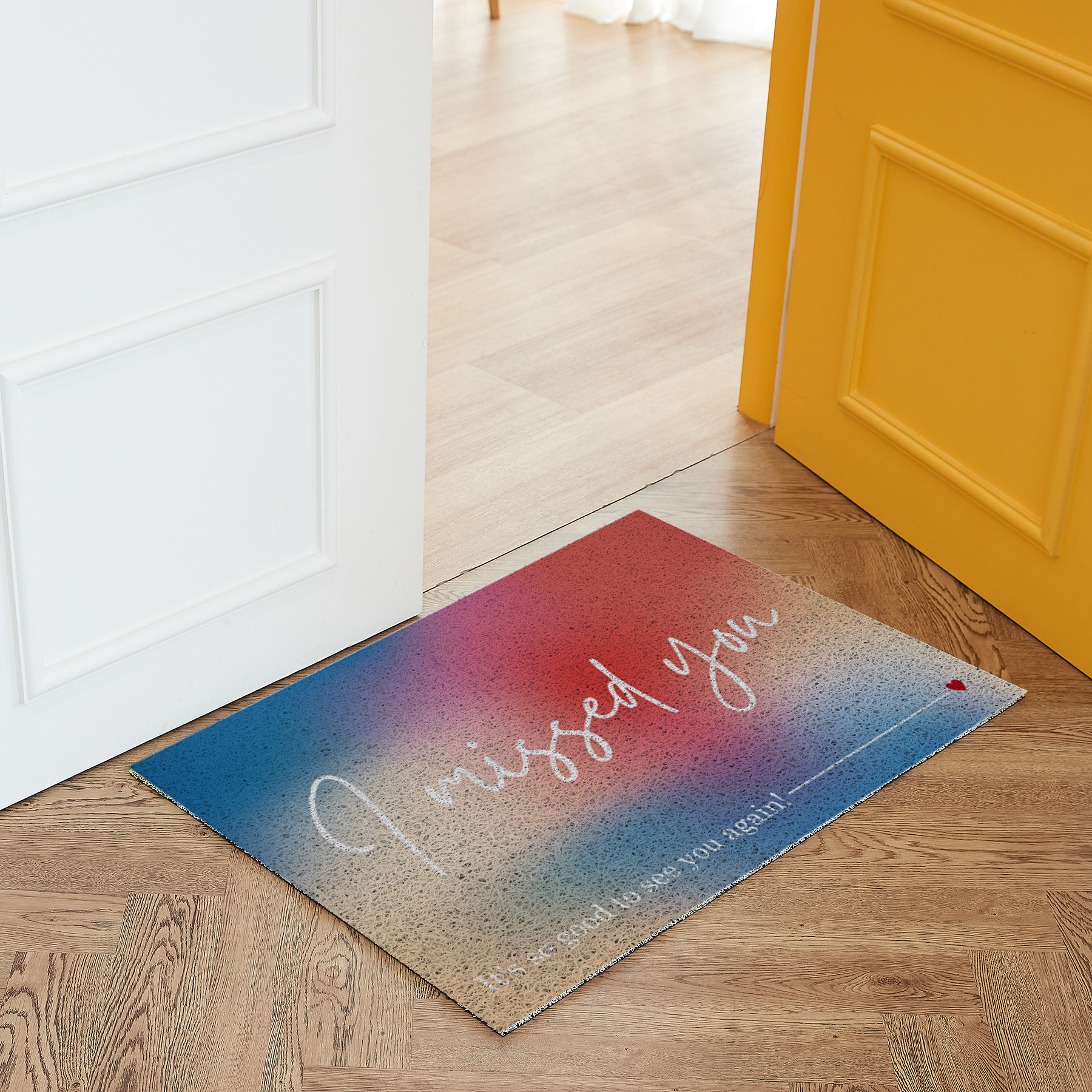 코메샵 웰컴 매트 헬로 하이 WM01-1 매일와유 어서오세요 현관 코일매트 90x60cm 이미지 7