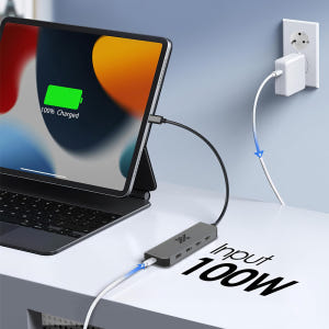 USB 허브 4포트 USB3.2 5in1 포트 확장 노트북 맥북 C to... 개봉기 | 실사용 후기 - 상품 이미지 4
