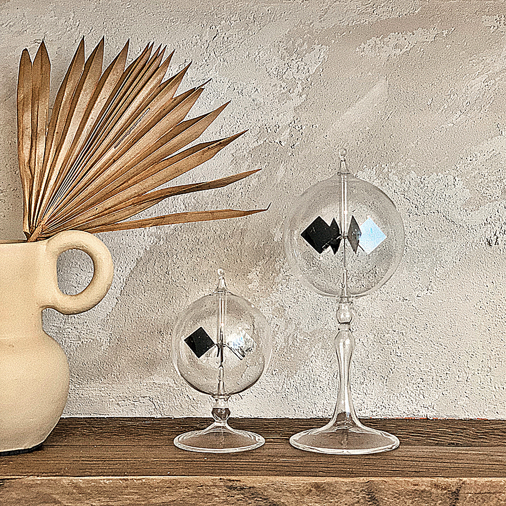 유월가게 라디오미터 유리 오브제 모빌 썬캐쳐 키네틱아트 미니타입