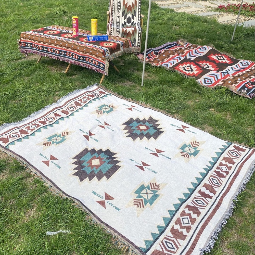 몽골리안 캠핑 돗자리 피크닉 러그 돗자리 피크닉 매트 러그