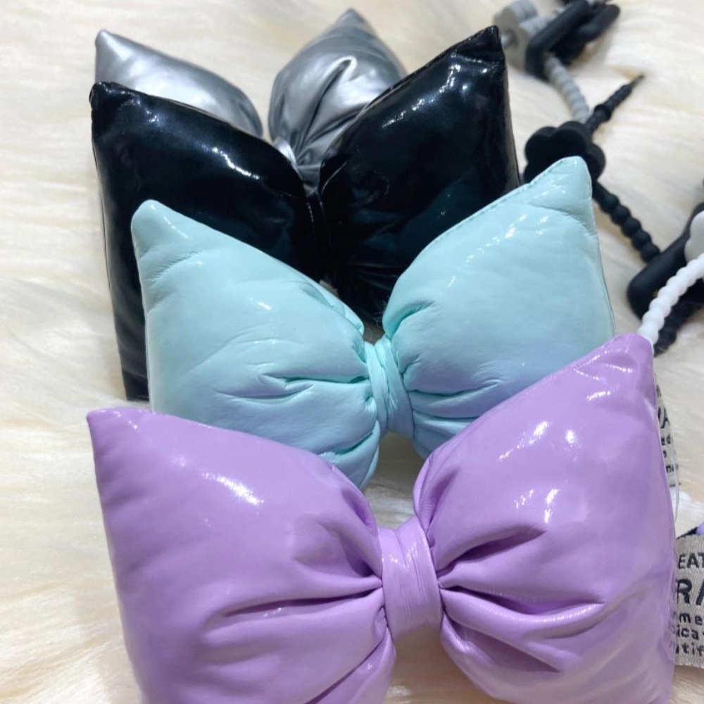 패딩리본키링 키홀더 겨울 빽꾸 가방 차키 휴대폰 실버 이미지 7