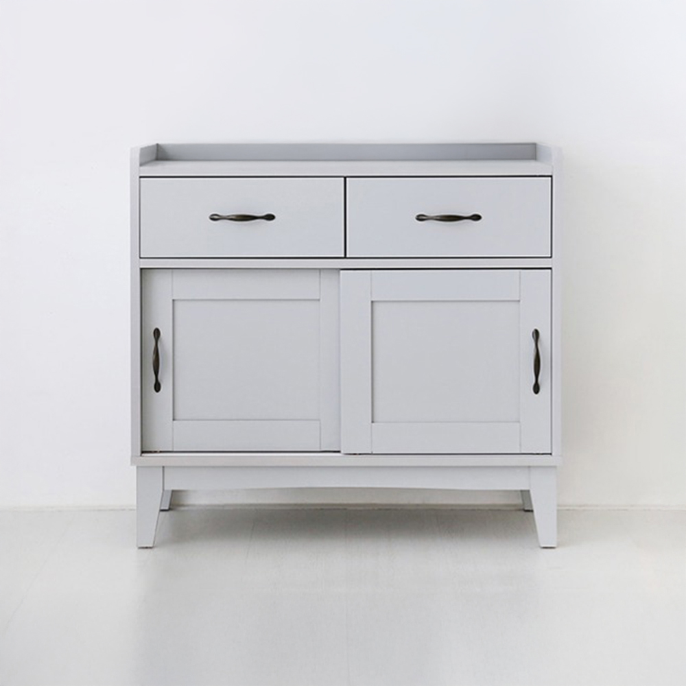 6056H 펨바 체스트 캐비넷 840x390x790mm, 2단, 라이트그레이 6676.8797 - 메인 이미지
