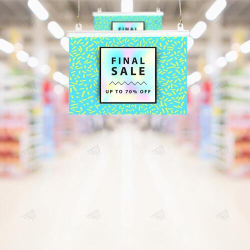 천정 고정 배너 포스터 가격표 행사 POP 걸이 홀더 후크 마트 매장 - 상세 이미지 2