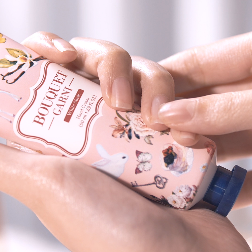 [2개] 부케가르니 향좋은 핸드크림 50ml 4종 선물세트 단체 답례품 (화·베·클·체) - 상세 이미지 2