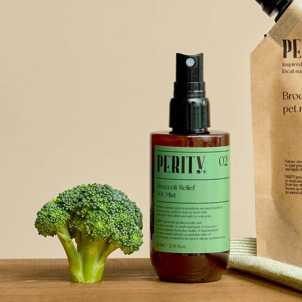 [무료배송]식물성 저자극 강아지 냄새제거 천연 탈취 제주 브로콜리 릴리프 펫 미스트 100ml