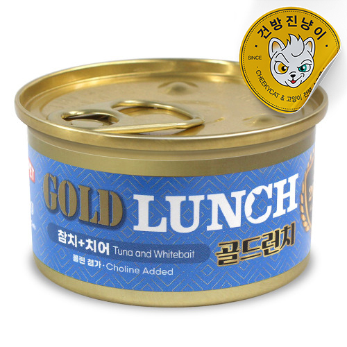 프리미엄 골드 런치캔 (치어+참치) 80g - 메인 이미지