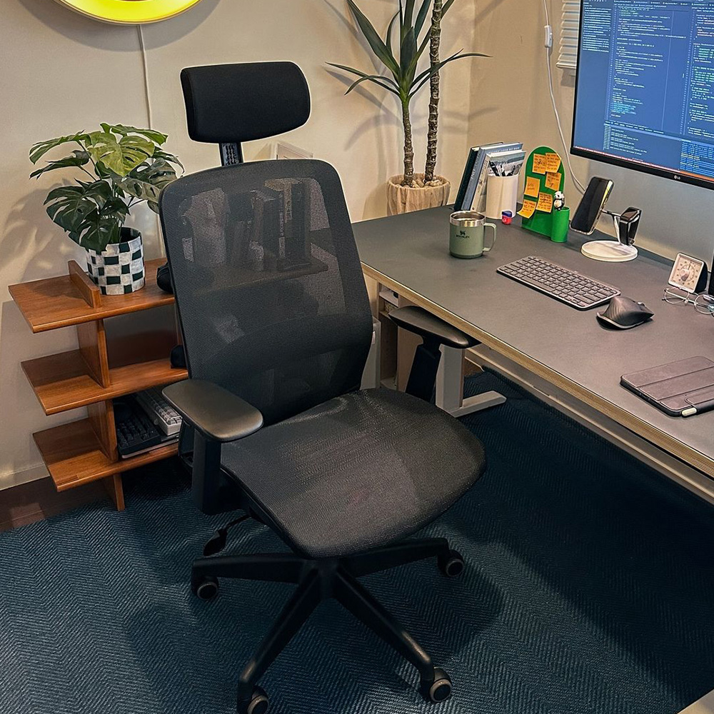 에르먼 S50 PRO AIR 국내생산 풀메쉬 책상 사무실 학생 허리편한 컴퓨터의자