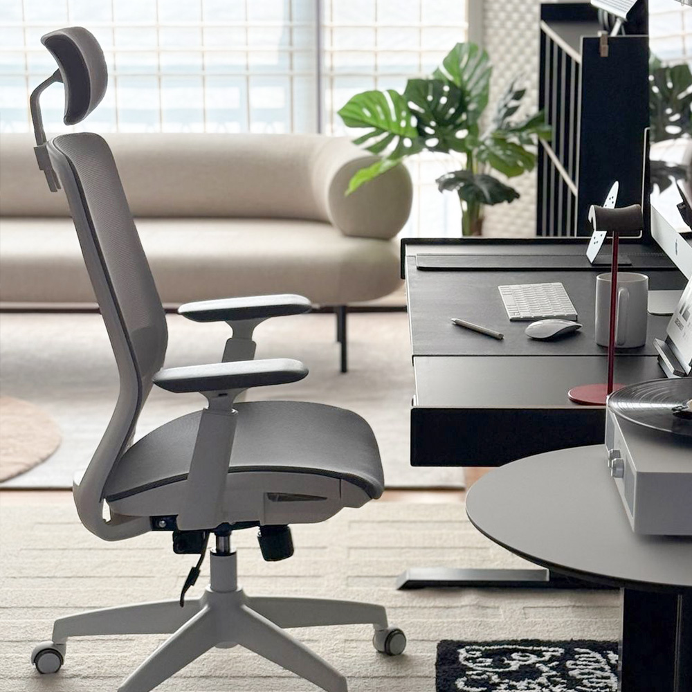 에르먼 S50 PRO AIR 국내생산 풀메쉬 책상 사무실 학생 허리편한 컴퓨터의자