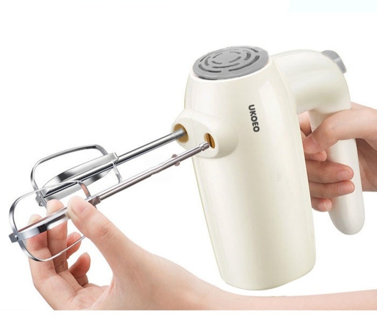 UKOEO 전동 휘핑기 베이킹 핸드믹서 거품기 핸드 믹싱기 제빵 자동 반죽기 휘핑기계