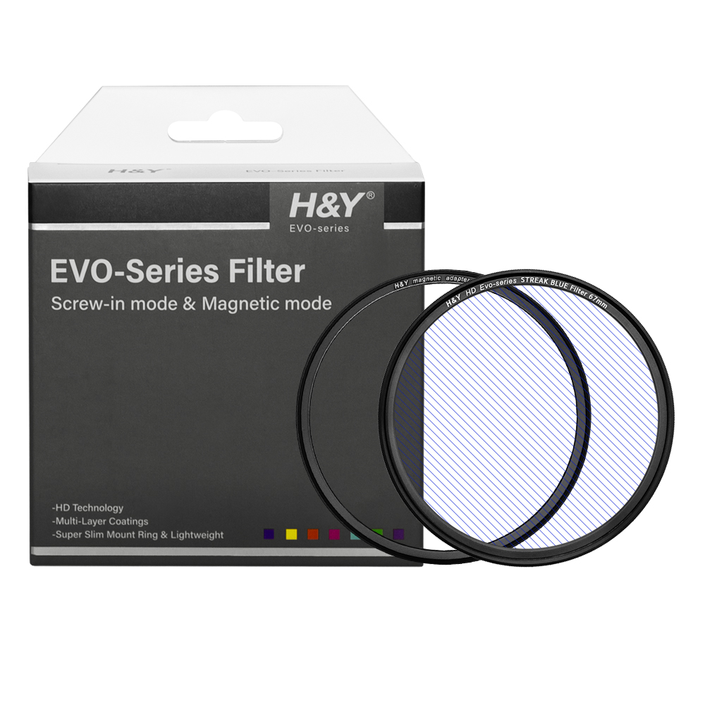 HNY HD Evo 블루 스트릭 마그네틱필터 시네마틱 67mm - 상품 이미지