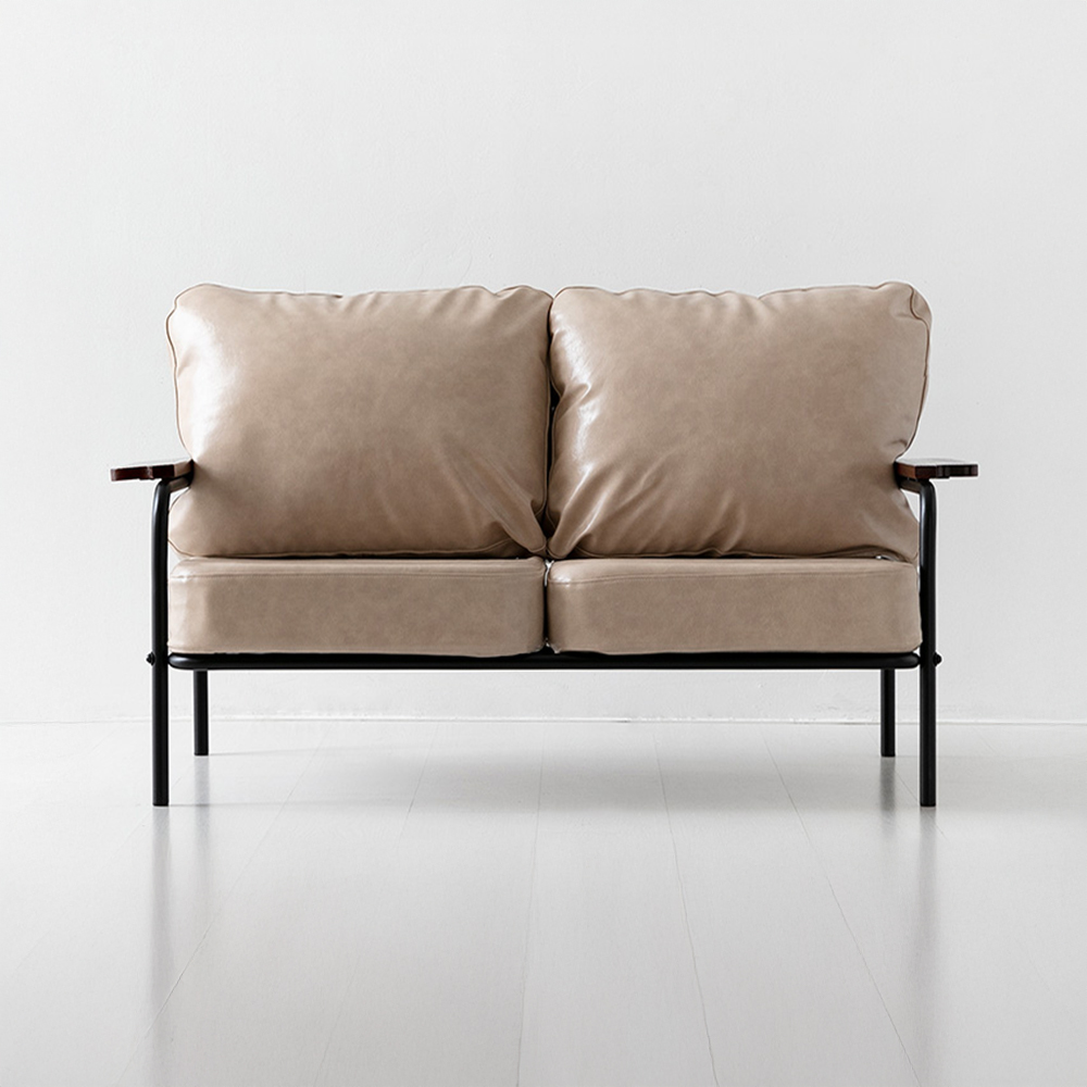 DELU 2인소파 1665 카멜 2310.5568, 2인용