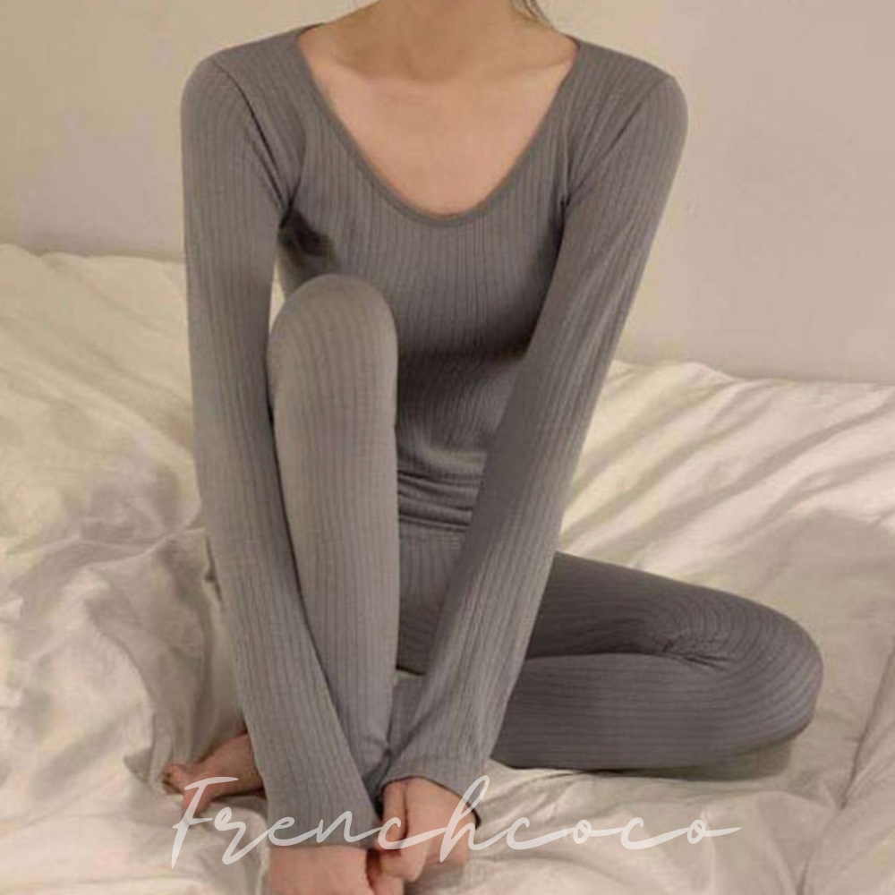 프렌치코코 초경량 발열내의 내복 상하의세트 - 상품 이미지
