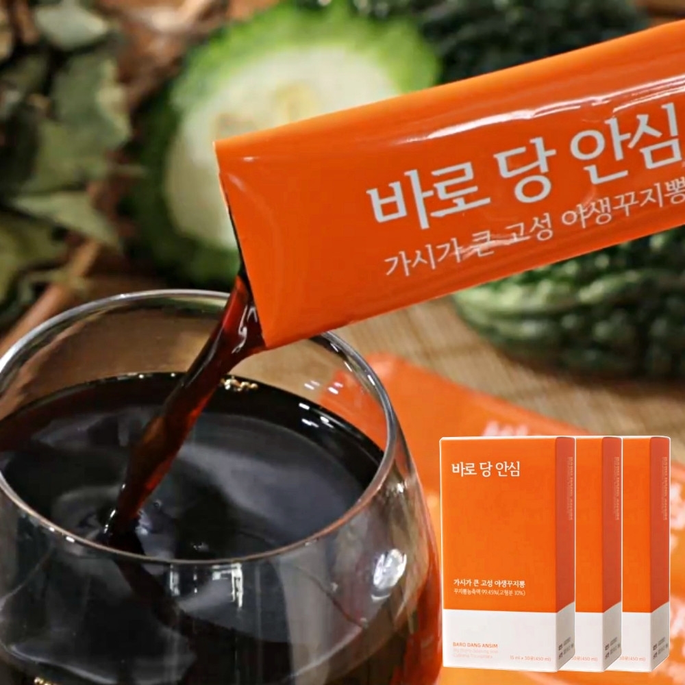 바로 당안심 3개월분 건강즙 꾸지뽕진액 여주즙 바나바잎 돼지감자즙 당 안심