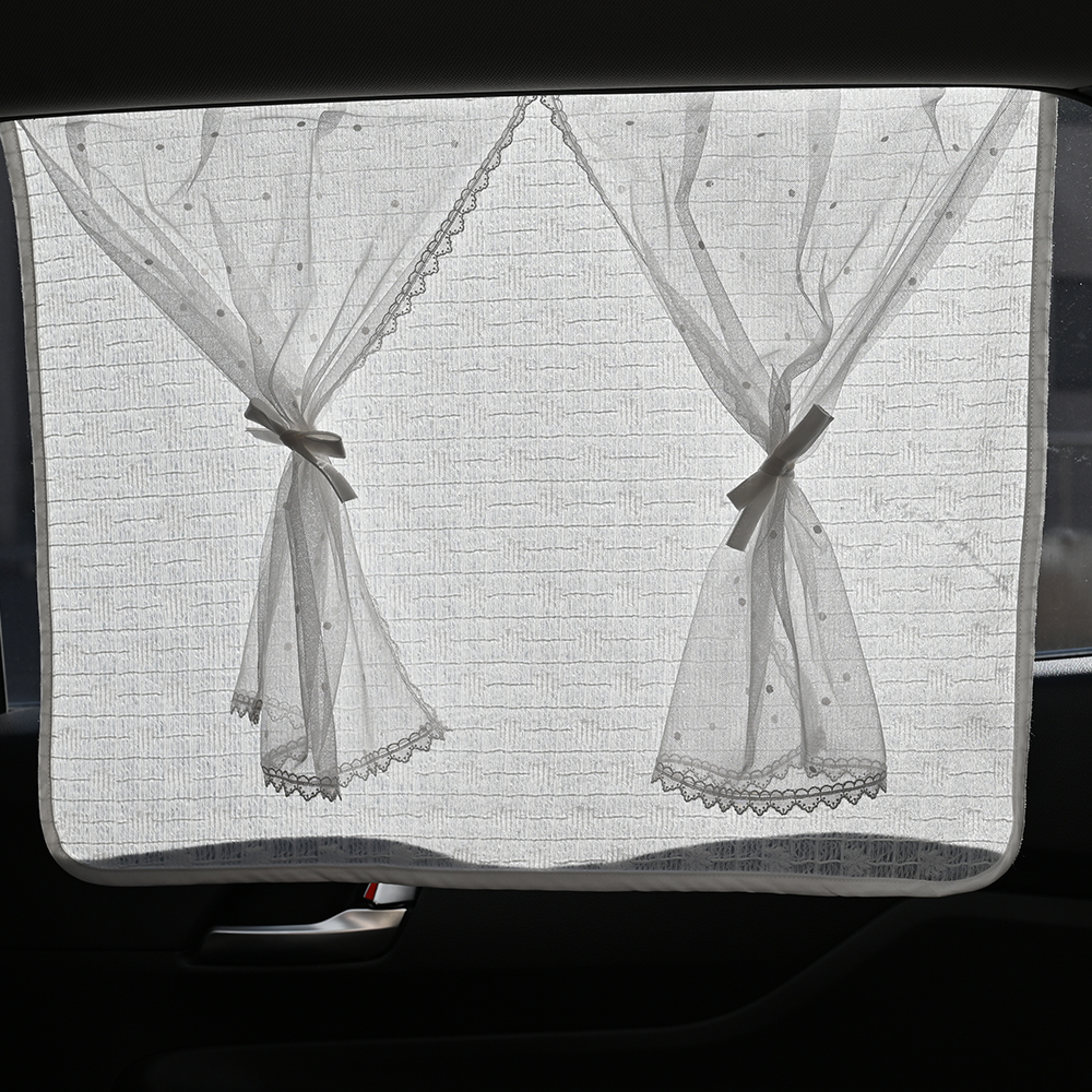 베이비소풍 차량 햇빛 가리개 유아 아기 차량용 레이스 커튼