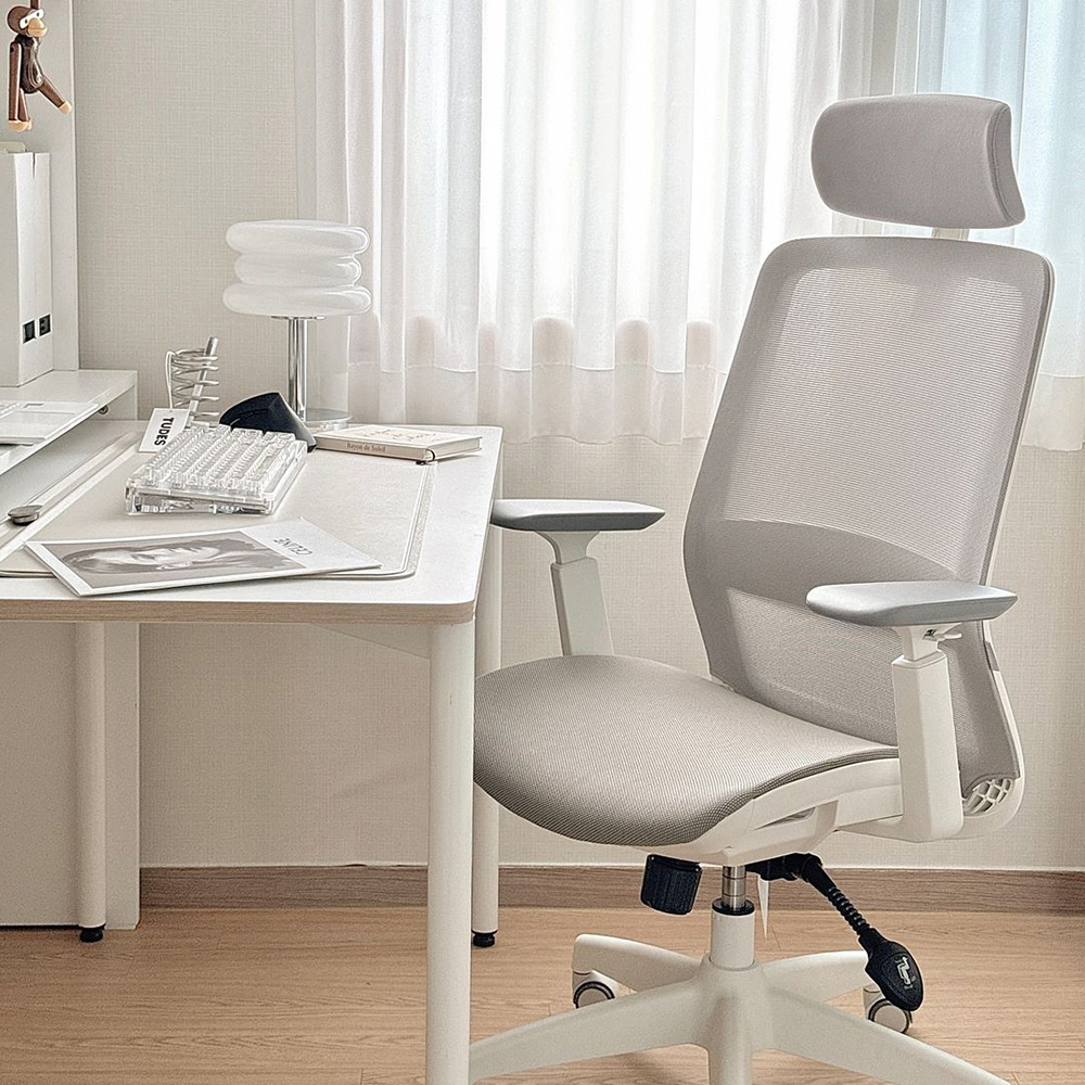 에르먼 S50 PRO AIR 국내생산 풀메쉬 책상 사무실 학생 허리편한 컴퓨터의자