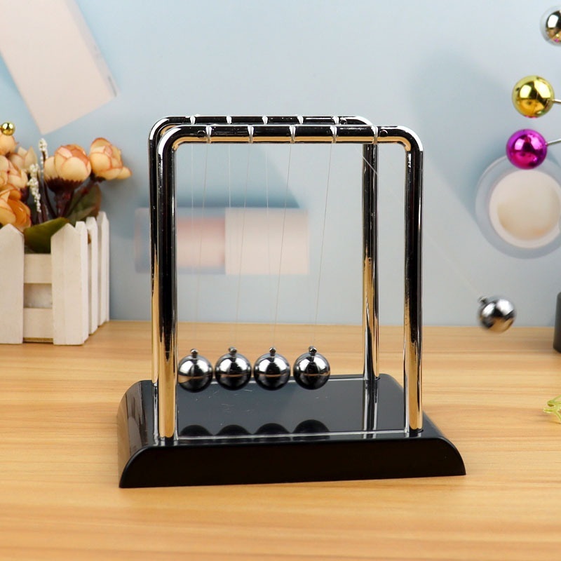 뉴턴의 진자 BALANCE BALLS 물리학 책상 사무실 장식품 에너지실험 중력실험 - 상세 이미지 3
