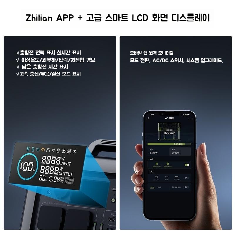 ALLPOWERS 고출력 600W 파워뱅크 실외전원장치 - 상세 이미지 4