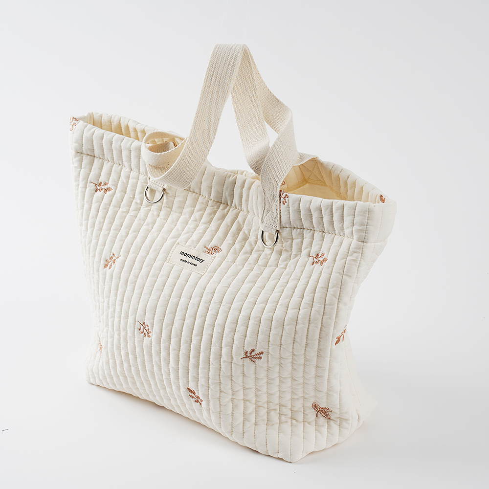 [행사] 가벼운 누빔 이니셜 자수 네임택 국내제작 기저귀 숄더백 아기 가방 맘토리