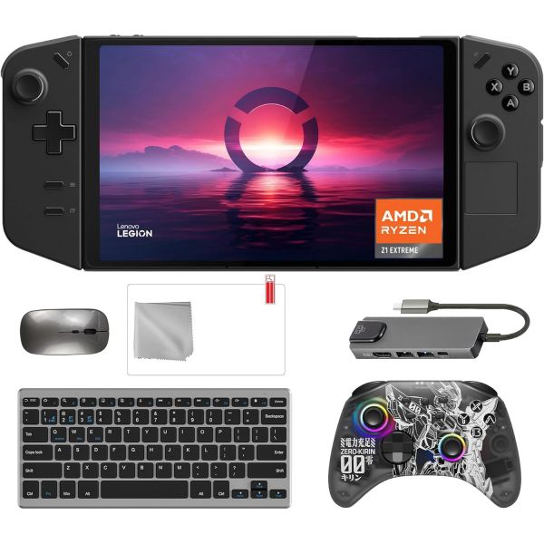 태블릿 학습용 PC 레노버 리전 고 512GB 게이밍 핸드헬드 8.8인치 터치스크린 144Hz 2K QHD AMD 라이젠 Z1 익스트림 프로세서 제로 기린... 
