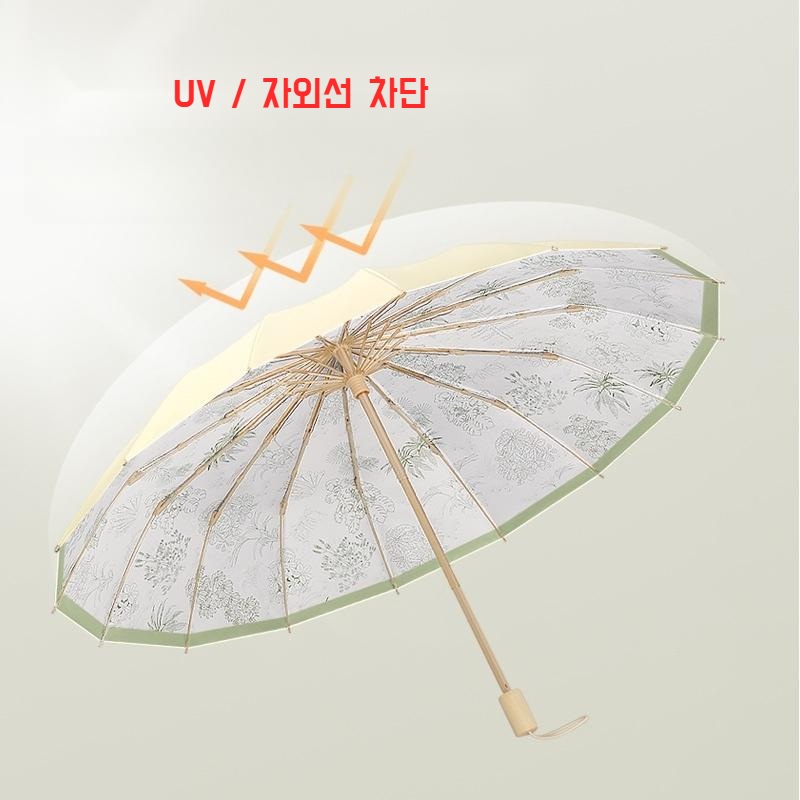 프랑스 복고풍 럭셔리 양산 자외선 UV 차단 고급양산 우산겸용 Murson Style - 상세 이미지 2
